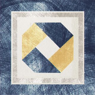 Cir & Serenissima Via Emilia вставка Inserto Festone Bianco-Blu 10*10