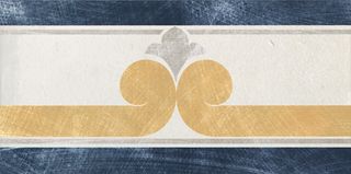 Cir & Serenissima Via Emilia бордюр Fascia Bianco-Blu 20*10