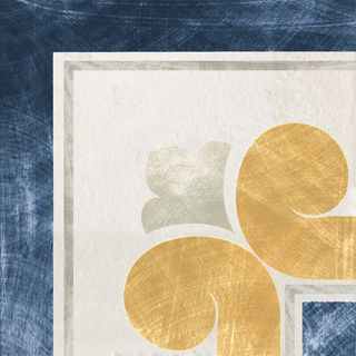 Cir & Serenissima Via Emilia декор Angolo Fascia Bianco-Blu 10*10