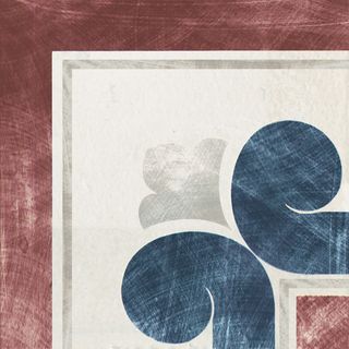 Cir & Serenissima Via Emilia декор Angolo Fascia Bianco-Bordeaux 10*10