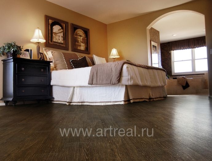 Интерьер коллекции керамогранита Bois DF Rose завода Vallelunga (Италия)