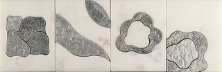 Skalini Metal Stone бордюр Modern Flower 2 30.5*10
