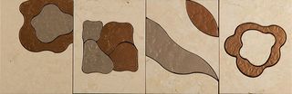 Skalini Metal Stone бордюр Modern Flower 1 30.5*10
