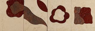 Skalini Metal Stone бордюр Modern Flower 3 30.5*10