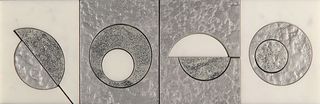 Skalini Metal Stone бордюр Modern Circle 2  (MC-2) 30.5*10