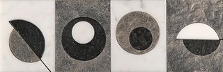 Skalini Metal Stone бордюр Modern Circle 6 (MC-6) 30.5*10