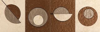 Skalini Metal Stone бордюр Modern Circle 1 (MC-1) 30.5*10