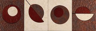 Skalini Metal Stone бордюр Modern Circle 3 (MC-3) 30.5*10