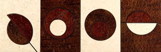 Skalini Metal Stone бордюр Modern Circle 4 (MC-4) 30.5*10