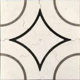 Skalini Metal Stone напольная плитка Alcamo (White)-1/6  (ACM (W)-1/6) 30.5*30.5