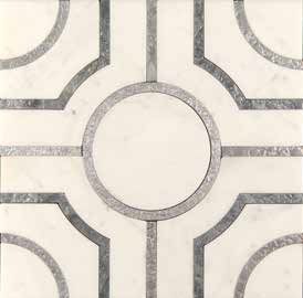 Skalini Metal Stone напольная плитка Alcamo (White)-2/2  (ACM (W)-2/2) 30.5*30.5
