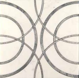 Skalini Metal Stone напольная плитка Alcamo (White)-3/2  (ACM (W)-3/2) 30.5*30.5