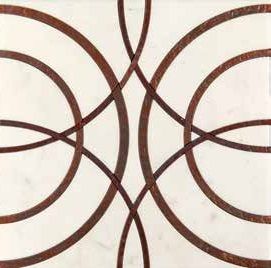 Skalini Metal Stone напольная плитка Alcamo (White)-3/5  (ACM (W)-3/5) 30.5*30.5