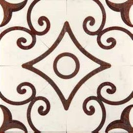 Skalini Metal Stone напольная плитка Alcamo (White)-4/5 (ACM (W)-4/5) 30.5*30.5