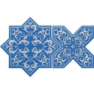 Skalini Artistic Stone Pantheon мозаика  Pantheon (White Blue)-2 PNT (White Blue)-2 13*13