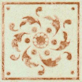 Ariana Convivium вставка Tozzetto Antiqua Bianco Rett. (Mix 4 Sogg.) 7010891 5*5