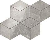 Мозаика Grey Fleury Mosaico Esagono Lappato 35*30