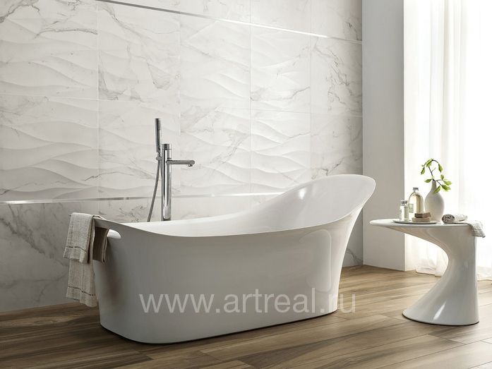 Керамогранит Vallelunga Calacatta в интерьере