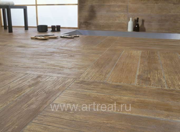 Интерьер коллекции керамогранита Woodland итальянской фабрики Settecento (Италия)