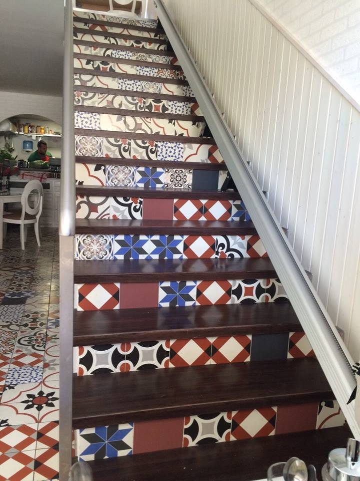 Ступени из плитки Mainzu