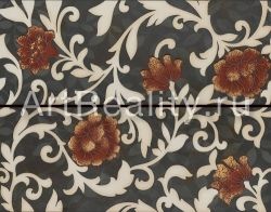 Gardenia Orchidea Onice декор Decoro Queen Nero 49*38