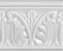 Бордюр White Listello Floreale  15*12