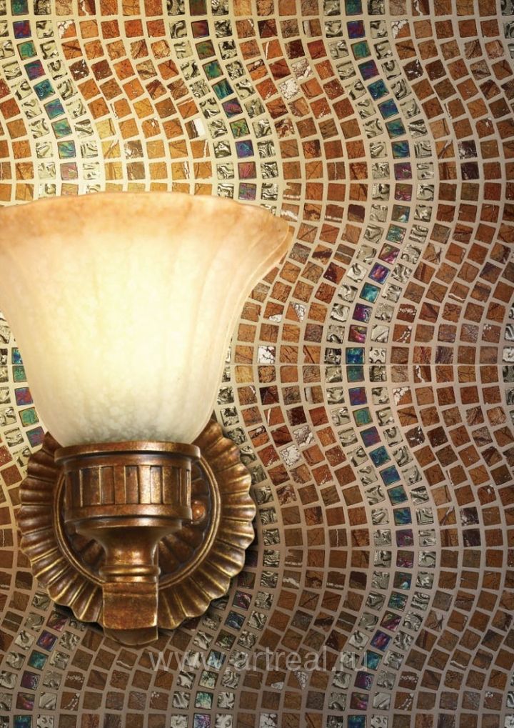 Мозаика Bars Crystal Mosaic Миксы с Натуральными  Камнями в интерьере