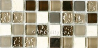 Bars Crystal Mosaic Миксы с Натуральными  Камнями мозаика GHT 47 30*30