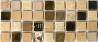 Bars Crystal Mosaic Миксы с Натуральными  Камнями мозаика DHT 02 30*30