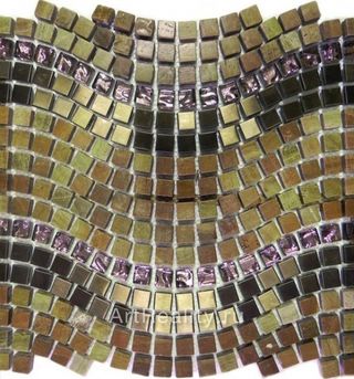 Bars Crystal Mosaic Миксы с Натуральными  Камнями PT 128-1
