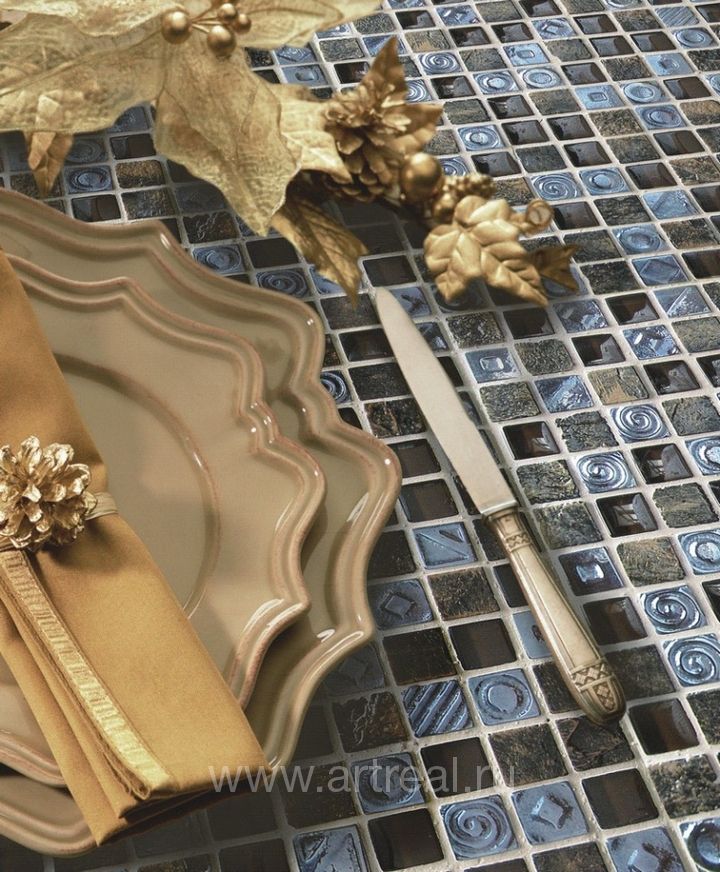 Мозаика Bars Crystal Mosaic Class Decor в интерьере
