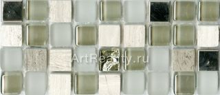 Bars Crystal Mosaic Миксы с металлом мозаика HSO 194 30*30