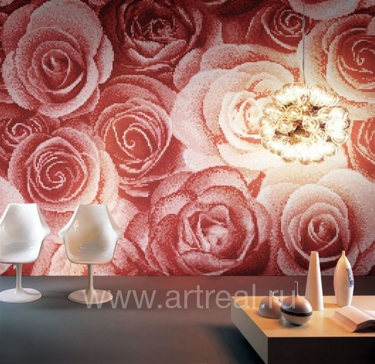 Мозаика Bars Crystal Mosaic Миксы в интерьере