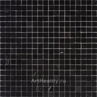 Premium Marble Чистые цвета мозаика Pure Black tum 29.7*29.7