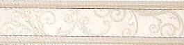 Gardenia Orchidea Leather бордюр Fascia Ramage Bianco 33.3*8