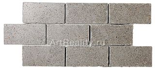 Kerama Marazzi Фьорд мозаика Бордюр Фьорд Серый Мозаичный  34.5*14.7