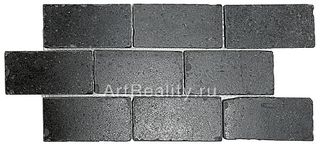 Kerama Marazzi Фьорд мозаика Бордюр Фьорд Черный Мозаичный  34.5*14.7