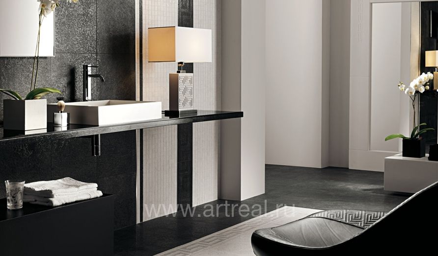 Керамогранит Gardenia (Versace) Palace Stone в интерьере