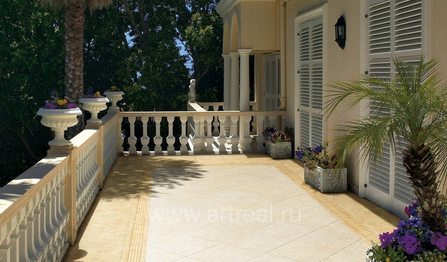 Керамогранит Gardenia (Versace) Palace Stone в интерьере