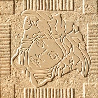 Gardenia (Versace) Palace Stone декор Medusa Beige Angoli Lap/Nat 9.8*9.8