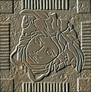 Gardenia (Versace) Palace Stone декор Medusa Nero Angoli Lap/Nat 9.8*9.8