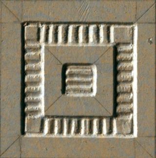 Gardenia (Versace) Palace Stone вставка Greca Nero Tozzetti Lap/Nat 3.2*3.2