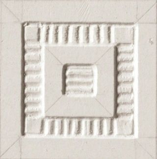 Gardenia (Versace) Palace Stone вставка Greca White Tozzetti Lap/Nat 3.2*3.2