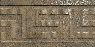 Gardenia (Versace) Palace Stone бордюр Nero Lap/Nat Fasce Greca 39.4*19.7