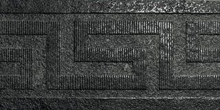 Gardenia (Versace) Palace Stone бордюр Black Lap/Nat Fasce Greca 39.4*19.7