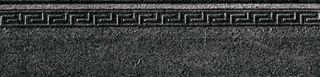Gardenia (Versace) Palace Stone бордюр Black Battiscopa Rilievo 39.4*9.8