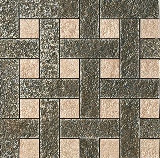 Gardenia (Versace) Palace Stone мозаика Nero/Rosa Chesterfield 39.4*39.4