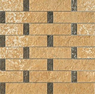 Gardenia (Versace) Palace Stone мозаика Oro/Nero Listoni su Rete 39.4*39.4