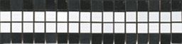 Мозаика Mosaico Bianco/Nero Listello RT 30.5*7.5