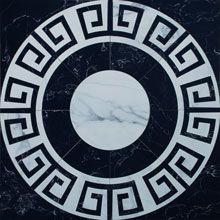 TAU Ceramica  Alebemasa панно Ros. Massa Negro 88*88